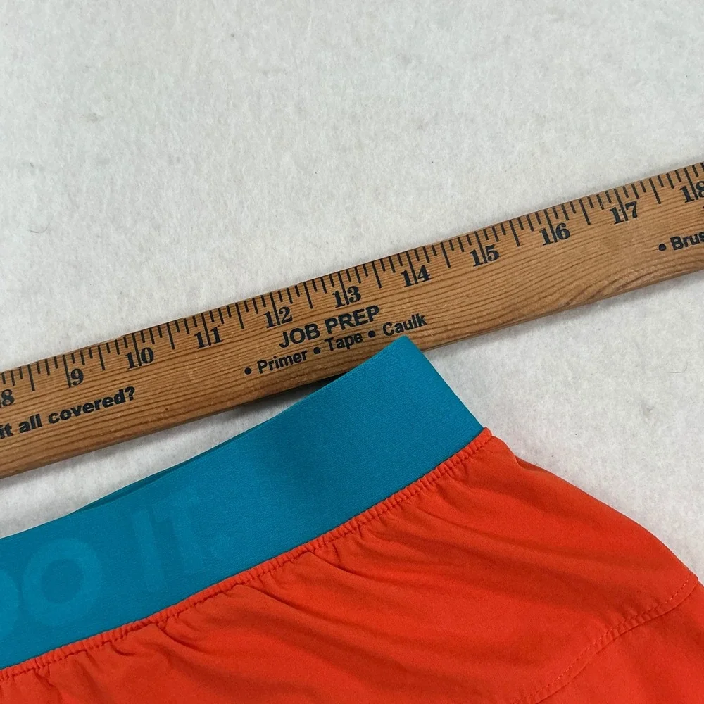 Nike Dri-FIT 2-in-1 Running Shorts Womens Medium Orange Pink Just Do It